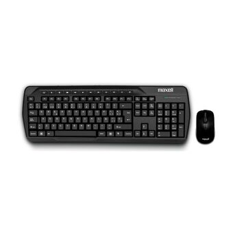Garbarino Teclado maxell kit teclado y mouse inalambrico wkbc200 negro oferta
