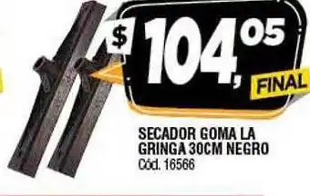 Supermercados Yaguar Secador Goma La Gringa 30 Cm Negro oferta