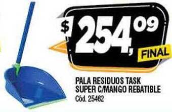 Supermercados Yaguar Pala Residuos Task Super C Mango Rebatible oferta