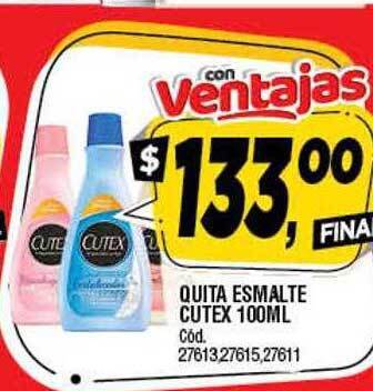 Supermercados Yaguar Quita Esmalte Cutex oferta