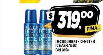 Supermercados Yaguar Desodorante Chester Ice Aer oferta