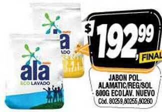 Supermercados Yaguar Jabon Pol Ala Matic Reg Sol Ecolav Nuevo oferta