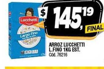 Supermercados Yaguar Arroz Lucchetti L Fino oferta