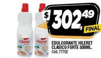 Supermercados Yaguar Edulcorante Hileret Clasico Forte oferta