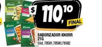 Supermercados Yaguar Saborizador Knorr oferta