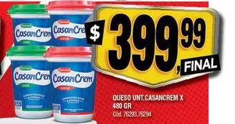 Supermercados Yaguar Queso Unt Casancrem oferta