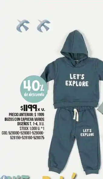 Coto Buzos Con Capucha Varios Disenos 40% De Descuento oferta