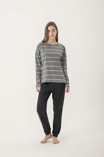 Promesse Pijama remera manga larga y babucha - happy day oferta