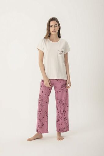 Promesse Pijama remera manga corta y pantalón oversize - authentic oferta