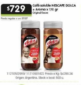 Disco Cafe nescafé dolca 170g oferta