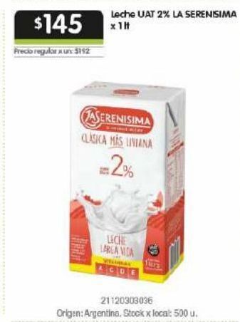 Disco Leche la serenísima 1lt oferta