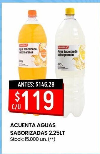 Changomas Acuenta aguas saborizadas 2.25lt oferta