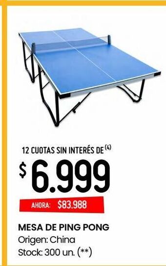 Changomas Mesa de ping pong oferta