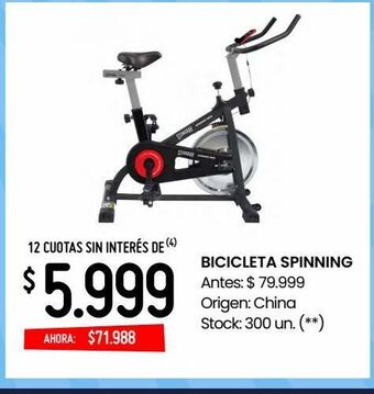 Changomas Bicicleta spinning oferta