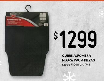 Changomas Cubre alfombra negra pvc 4 piezas oferta