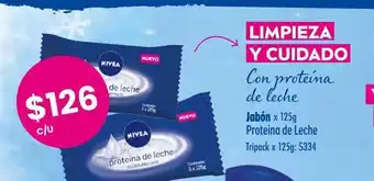 Changomas Jabón proteína de leche nivea x 125g oferta
