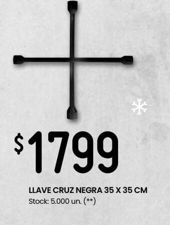 Changomas Llave cruz pintada negra oferta