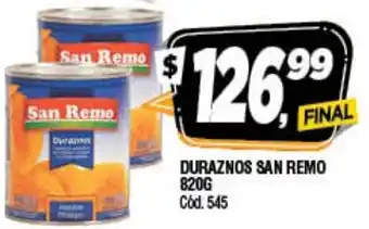 Supermercados Yaguar Duraznos San Remo 820g oferta