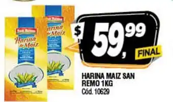Supermercados Yaguar San Remo Harina Maiz 1kg oferta
