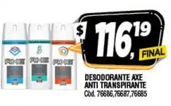 Supermercados Yaguar Axe Desodorante Anti Transpirante oferta