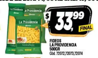 Supermercados Yaguar La Providencia Fideos 500gr oferta
