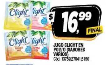 Supermercados Yaguar Clight Jugo en Polvo Diet V/Sabores oferta