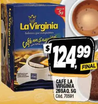 Supermercados Yaguar La Virginia Cafe 20saq. 5g oferta