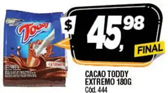 Supermercados Yaguar Toddy Cacao Extremo 180g oferta