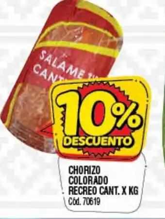 Supermercados Yaguar Chorizo Colorado Recreo cant.x kg oferta