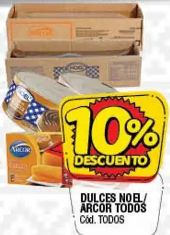 Supermercados Yaguar Dulces Noel/Arcor Todos oferta