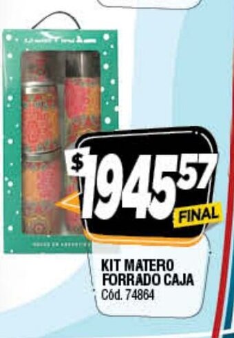 Supermercados Yaguar Kit Matero Forrado Caja oferta