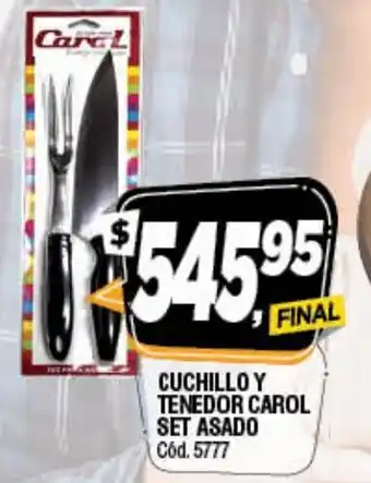 Supermercados Yaguar Chuchillo Y Tendero Carol Set Asado oferta