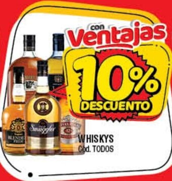 Supermercados Yaguar Whisky oferta