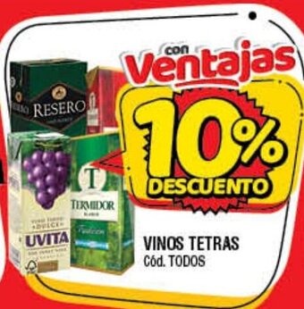 Supermercados Yaguar Vinos Tetras oferta