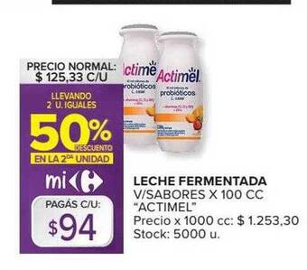 Carrefour Market Leche Fermentada oferta