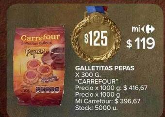 Carrefour Market Galletitas Pepas oferta