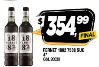 Supermercados Yaguar Fernet 1882 750c Suc oferta