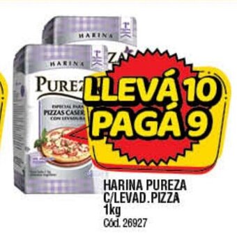 Supermercados Yaguar Harina Pureza C/Levad.Pizza 1kg oferta