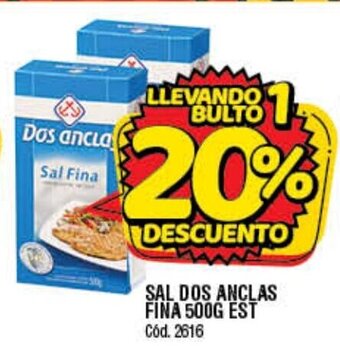 Supermercados Yaguar Sal Dos Anclas Fina 500g Est oferta