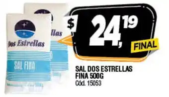 Supermercados Yaguar Sal Dos Estrellas Fina 500g oferta