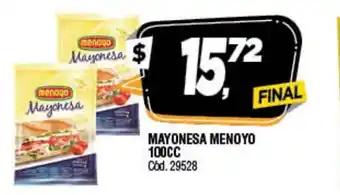 Supermercados Yaguar Mayonesa Menoyo 100cc oferta