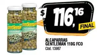 Supermercados Yaguar Alcaparras Gentleman 110g FCO oferta