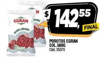 Supermercados Yaguar Egran Porotos Col. 500g oferta