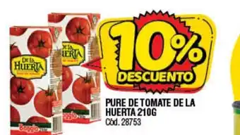Supermercados Yaguar Pure De Tomate De La Huerta 210g oferta