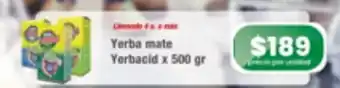 Yerba Mate Yerbacid x 500 gr