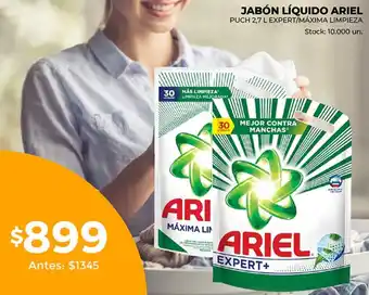 Supermercados Tadicor Ariel Jabón Líquido Puch 2.7 l Expert / Máxima Limpieza oferta