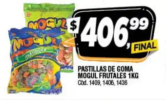 Supermercados Yaguar Pastillas De Goma Mogul Frutales 1kg oferta