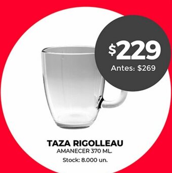 Supermercados Tadicor Taza Rigolleau Amanecer 370 ml oferta