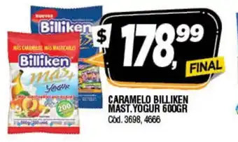Supermercados Yaguar Caramelo Billeken Mast.Yogur 600gr oferta