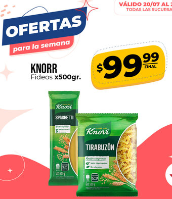 Supermayorista Vital Knorr Fideos x 500 gr oferta